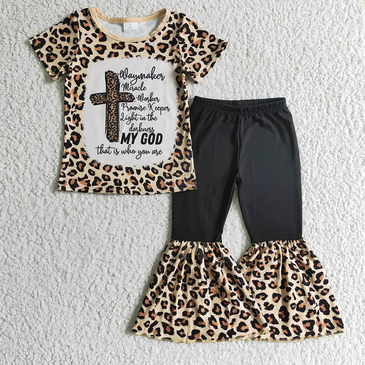 Baby Girls Leopard Cross